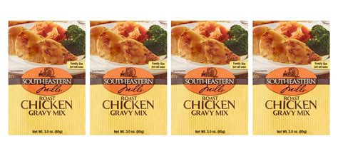 Southeastern Mills Roast Chicken Gravy Mix 3 Oz Pack Of 4 In A Ptd Sealed Bag