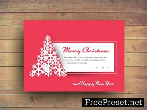 Adobe Stock - Christmas Card Layout - 231986433