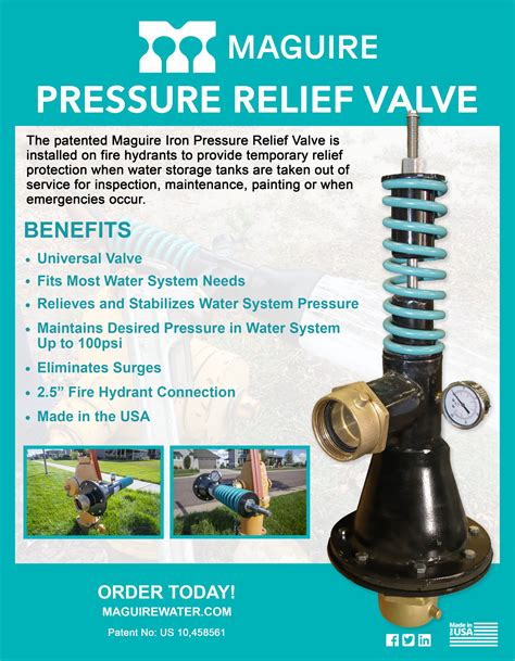 Pressure Relief Valves - Maguire