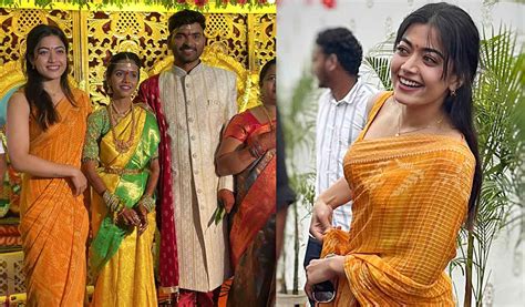 Rashmika Mandanna Graces The Wedding Of Her Assistant Telangana Today