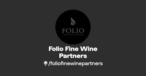 Folio Fine Wine Partners Instagram Facebook Linktree