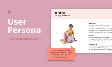 User Persona Template Figma