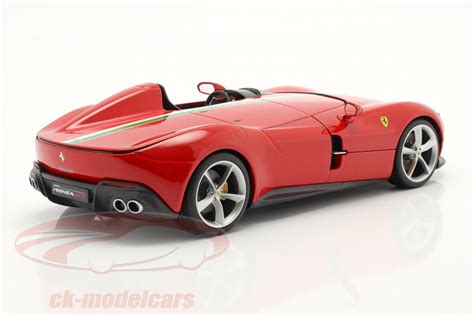 Bburago Ferrari Monza Sp Year Red With Tricolor Signature