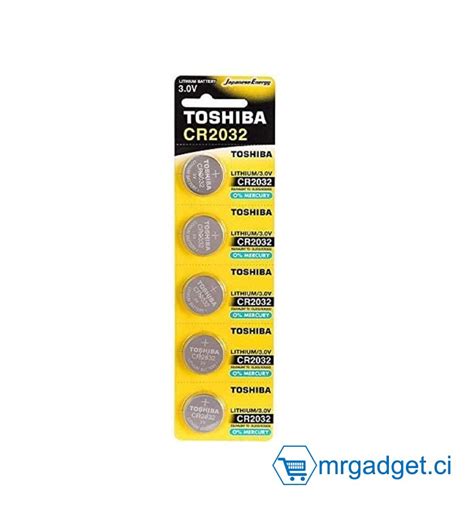 Toshiba Cr Pile Bouton Au Lithium V Paquet De