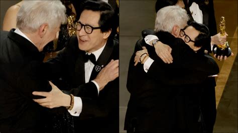 Iconic Duo Ke Huy Quan And Harrison Ford Reunite At Oscars Fans