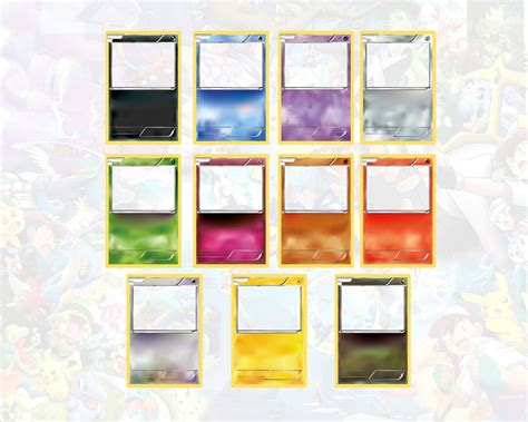 Original Pokemon Card Template Pngs: Create Your Own Pokemon - Etsy