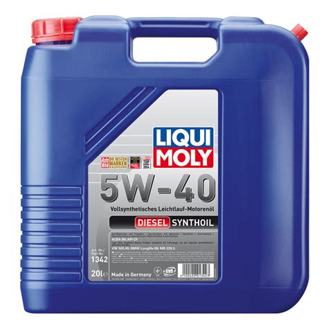 Купить масло liqui moly Diesel Synthoil 5w40 канистра 20л, цена масло ...