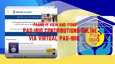 Paano Iy View Ang Iyong Pag Ibig Contributions Online Via Virtual Pag