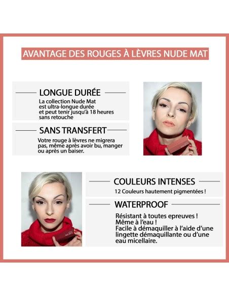 Rouge à lèvres Nude Mat Intensément Mat Sans Transfert Cosmé Nude Mat A