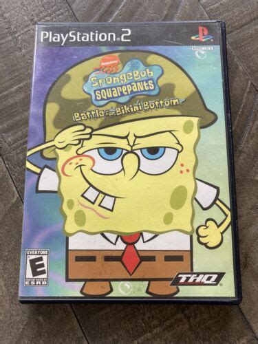 Spongebob Squarepants Battle For Bikini Bottom Playstation 2 Ps2 752919460375 Ebay