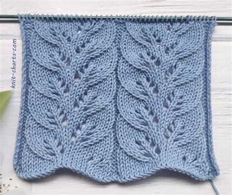 Free Knitting Patterns Leaf Stitch Knitting Pattern