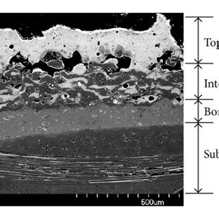 Typical Microstructure Of Plasma Sprayed Ebc On Sic Sic Composites A