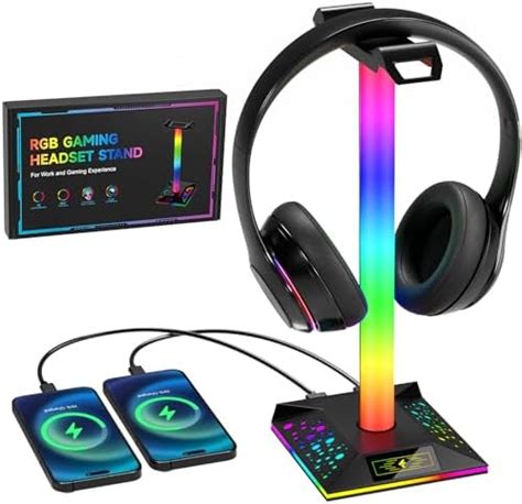 Hcman Headset Halterung Gaming Kopfh Rer St Nder Rgb Kopfh Rer Halter