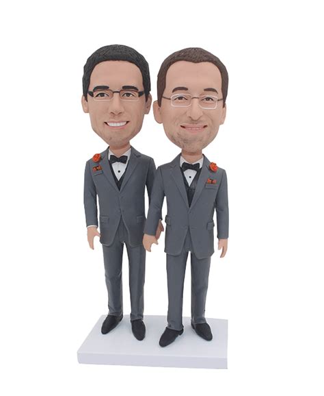 Cake Toppers For A Same Sex Wedding Cake W 17066 132 00 Bobbleheadsme