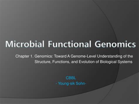 Ppt Microbial Functional Genomics Powerpoint Presentation Free