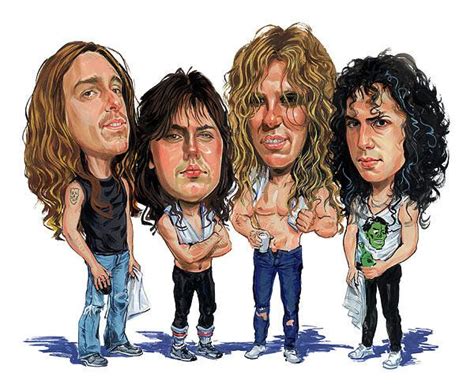 Metallica Poster By Art Metallica Art Caricature Musician Cartoon