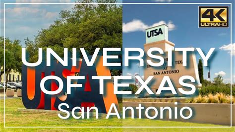 Ut San Antonio 4k University Of Texas Utsa Campus Tour Youtube