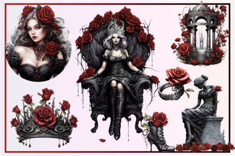 Gothic Rose Princess Sublimation Bundle Graphic By Ds Art Creative