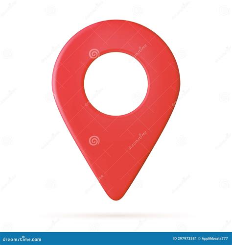 D Realistic Location Map Pin Gps Pointer Markers Stock Illustration