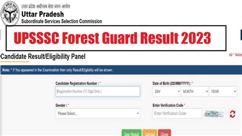 Upsssc Forest Guard Result 2023 Out