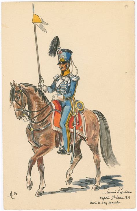 Naples Lancer Regt Lancer Grande Tenue 1812 Kingdom Of Naples