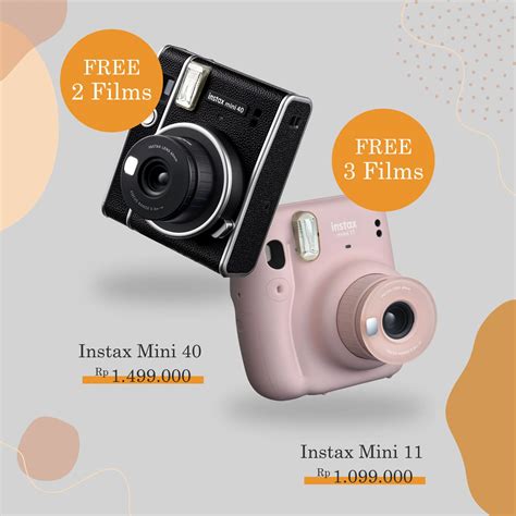 Fujifilm Instax Mini Kamera Instan Kamera Instax Tas Kamera