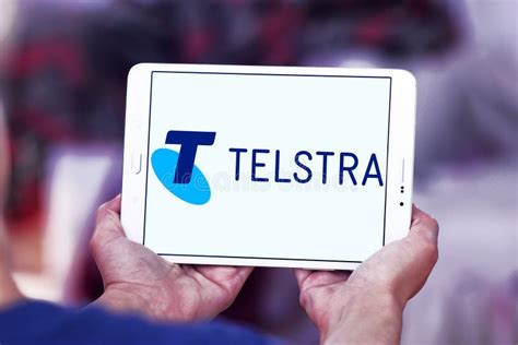 Telstra Telecommunications Company Logo Editorial Image Image Of