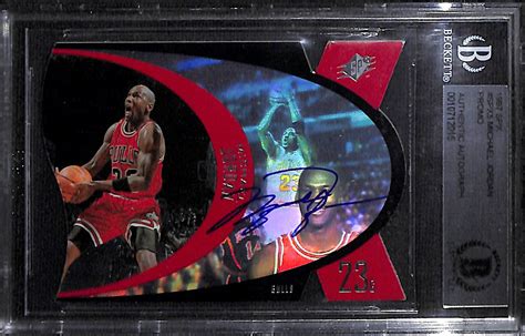 Lot Detail RARE 1997 Upper Deck SPX Michael Jordan Autographed Auto