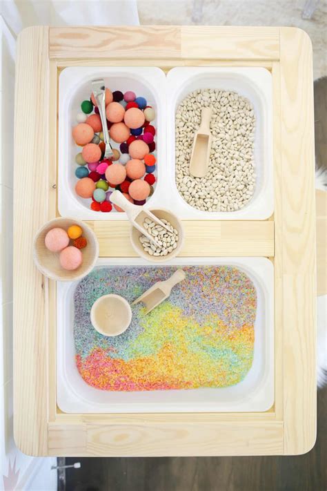 Easy Sensory Bin Table Setup for Kids! - A Beautiful Mess