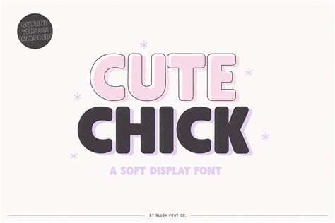 Cute Chick Soft Bold Modern Display Font — Blush Font Co