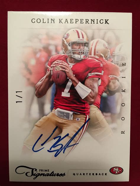 2011 Panini Prime Signatures Colin Kaepernick Happy Juneteenth!!! : r ...