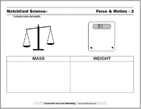 Force And Motion Worksheets