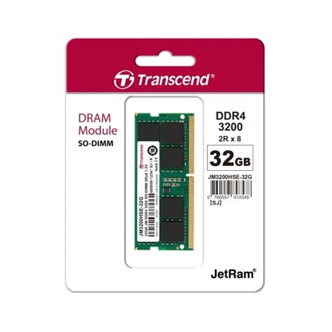 Transcend 32GB JM DDR4 3200Mhz SO DIMM Laptop RAM Price In BD