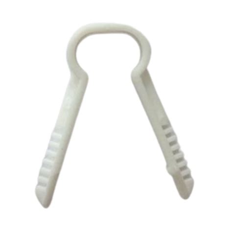 Grampo Bucha Clamp Fixa Fio C8 Branco 50 UN