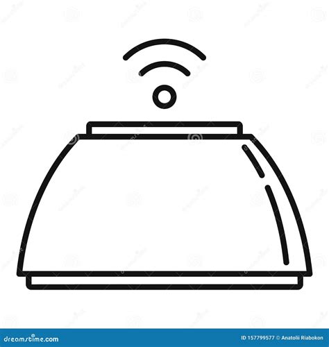 Smart Speaker Icon Outline Style Stock Vector Illustration Of