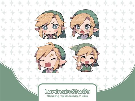 14 Link Legend Of Zelda Emotes For Twitch Streamers Discord Etsy