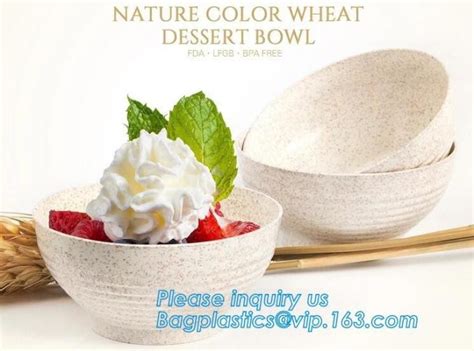 Wheat Straw Compostable PLA Eco Friendly Biodegradable Disposable Large