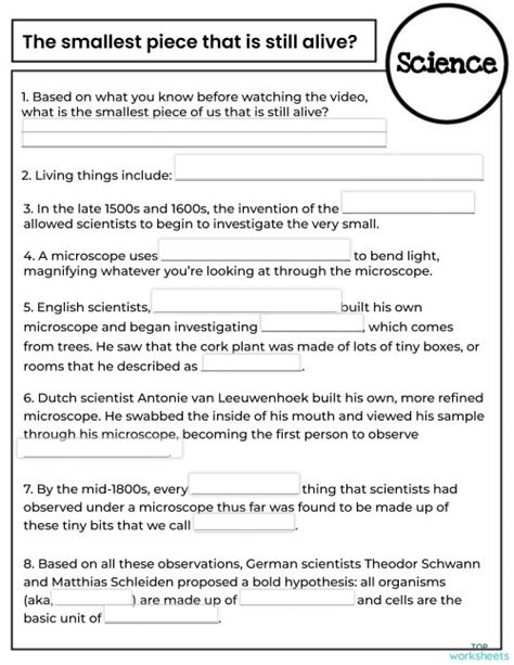 Natural Science Interactive Worksheets And Online Exercises