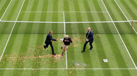 Wimbledon 2023 Court Invasion By Just Stop Oil Protesters Stops Play