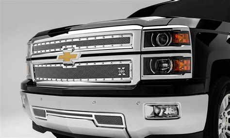 Silverado Z X Metal Grille Polished Pc Overlay