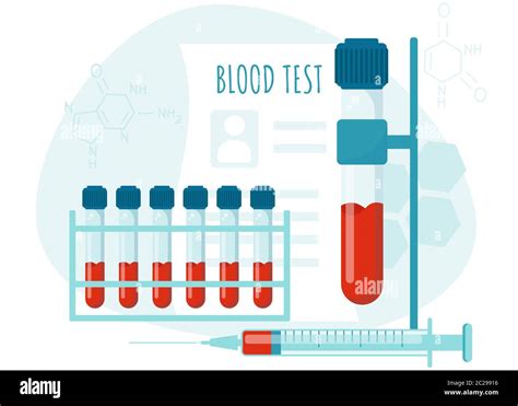 Concepto De Vector De An Lisis De Sangre Muestra De Sangre En Tubo