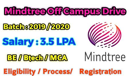 Mindtree Off Campus Recruitment Drive Be Btech Mca