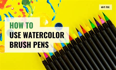 How to Use Watercolor Brush Pens