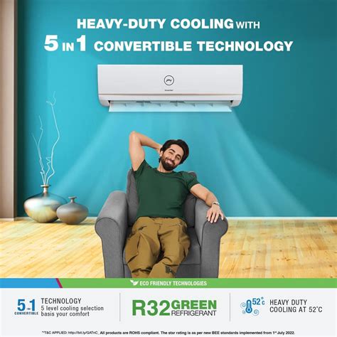 Buy Godrej 1 5 Ton 5 Star Inverter Split Ac 2023 Model Copper