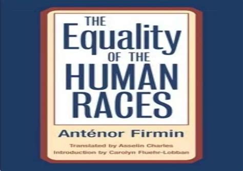 Ppt Pdf The Equality Of Human Races Positivist Anthropology