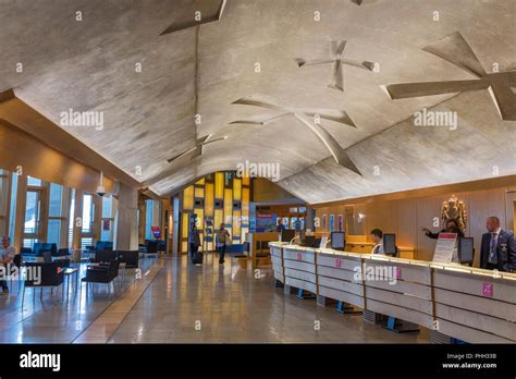 The Scottish Parliament House interior, Holyrood, Edinburgh, Scotland ...