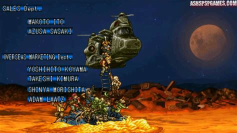 Metal Slug XX PSP End Game Credits YouTube