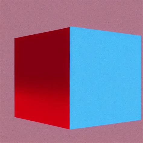 A Red Cube Under A Blue Sphere Stable Diffusion Openart