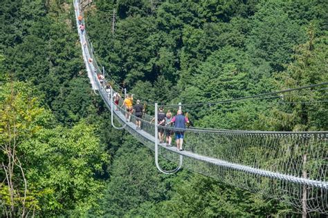 Dossena It Lia Caminhada Na Ponte Tibetana Mais Longa Da Europa