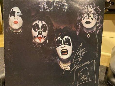 Kiss Debut Album Ace Frehley Autographed Jsa 4559066309